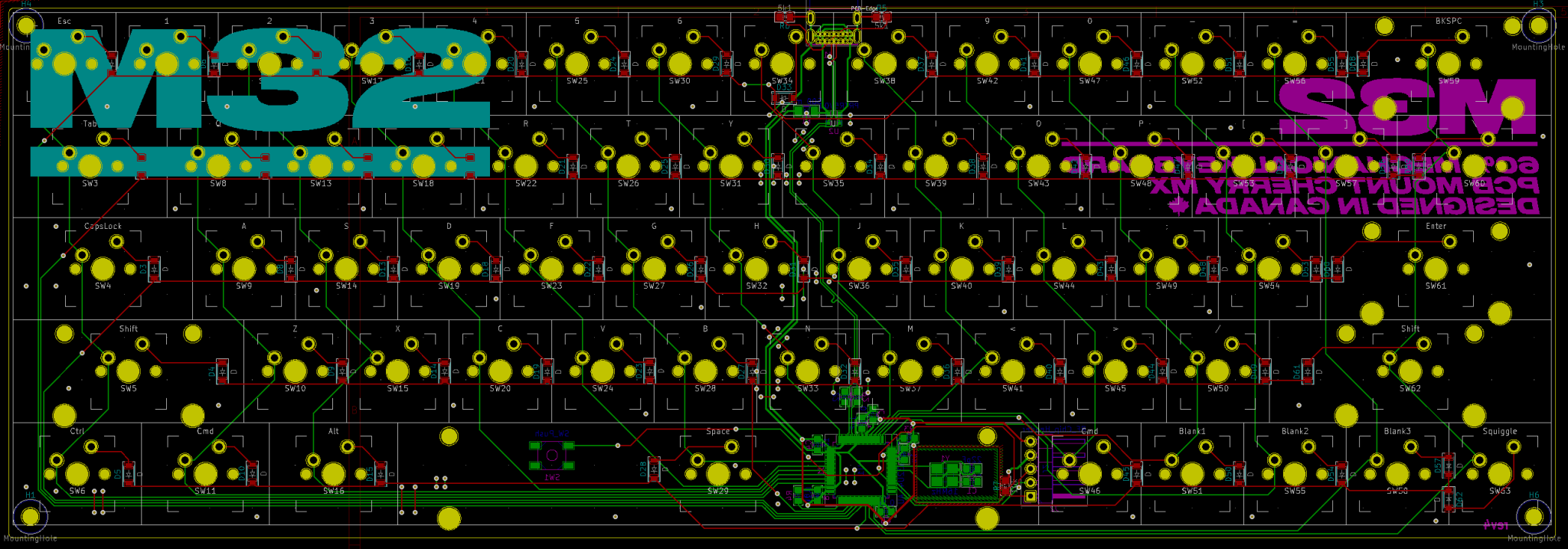 Designed PCB