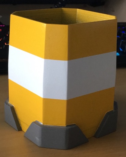 Painted Pen Holder, no accents